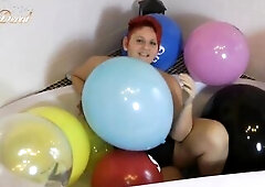 Na fun one time once more to a little Looning? I yeah and so this episode was created, see me as I puffed up balloons by throat, inflate with the mach