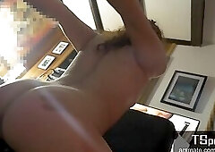 TSPROJECT - Latina TS Teen fingering her ass