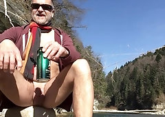 getting excited in the nudist canyon