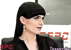 Tranny pumping studs butthole