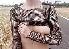 watch-throughout blouse flashing boobs in public