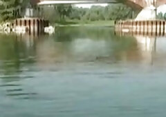 Cute blonde shemale swallows cum after having her ass drilled