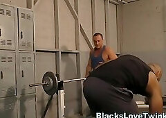 Black dude slams butt