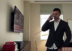 Muscle son foot fetish with facial