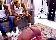 Playing Games with my homeboy Until my stepmom craves to bang