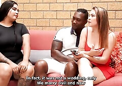 the boyfriends receive Alejandra for a visit and her ally receives a call, that babe leaves and Alejandra takes the opportunity to flirt with the larg