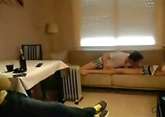 watching his roommates fuck