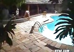 Flat Chested Transgender Pounded Outdoor