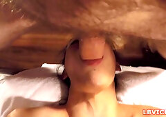 She-Creature Donut Deep Mouth Nailed And Urinated On