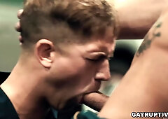 WOW! Car mechanic Brandon Anderson anal fucked!