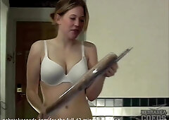 a bodacious large boobed college hotty in Iowa with a constricted vagina