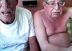 granddad duo on web cam
