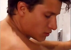 Hunk stud getting banged hard after sucking muscular stud huge dick