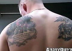 Handsome Jesse Kovac raw fucked by comrade Richard Buldger