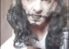 Real-homemade-amateur-video, dildo-licked-clean, self-handjob