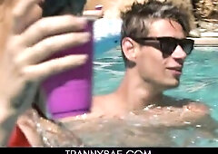 Trans Pool Party - Khloe Kay, Korra Del Rio, Aubrey Kate, Shiri Allwood