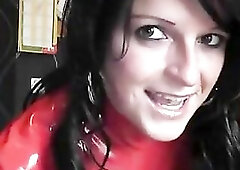 German Latex Lady With Immodest Talk