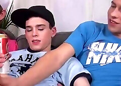 awesome Triple Penetration Fuckfest Leaves Brit twink All Spunked Out