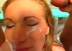 Katie Ray And John West - Sexy Blonde Girl Loves Gangbang