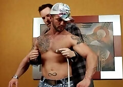 Maskurbate - Manuel Deboxer bends over after interview