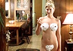 Celebrity Boobs Covered in Whipped Cream