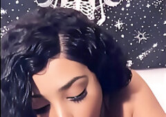 Gorgeous lightskin German teen sucking penis