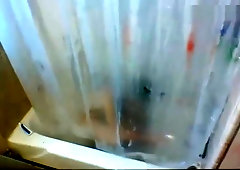 Cute Blond Plays In The Shower