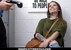 Vanessa vega leans over and her pussy gets romped hard