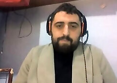 Spanish hunk wanks on webcam