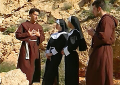 Kinky Nuns vintage porn video