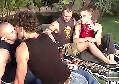 Muscle wolf anal sex and cumshot