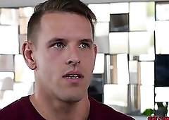 Horny Evan swallows his man Shane Cook's thick cock