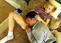 Lucky Guy Gets To Fuck His Cute Little Babysitter Doggystyle In The Cunt - Cute Guy