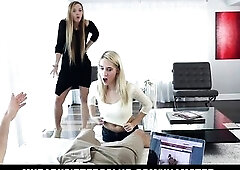 Sexy mother I'd like to fuck Layna Landry caught babysitter Cadence sucking penis. Then anything escalated and all got into a trio.