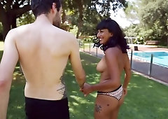 Sex by pool shows how much friends have been missing each other
