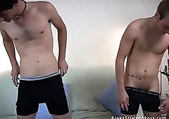 Nude Guys Wanking & Kissing