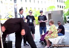 Masochistic babe public shagged