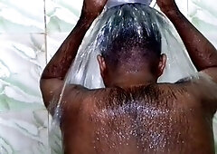 Bangladeshi stud Mayanmandev showcases his massive gay cock in a steamy shower