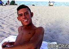 gay university college girl smokes and masturbates his dick in backyard