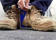 Foot, farming, holes in socks