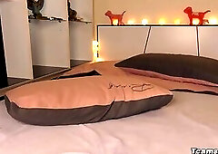 Hot Mocha Skinned Tgirl Fucks Her Ass