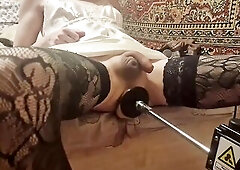 Screwing Machine Is Nearly Tearing My Booty Apart It Feels so Precious