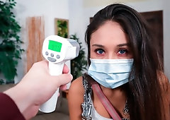 Good-looking Asian hottie Cali Lee screwed in the doggy style