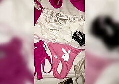 i love satin belt, shorts and cockrings