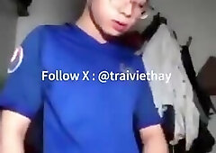 Vietnamese - Boy dirty talk while jerking off his dick