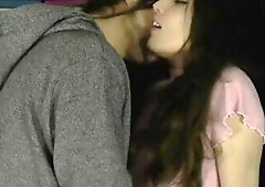 Arkade games playing in advance of hard screw romantic action with a brunette hair tattooed sweetheart.