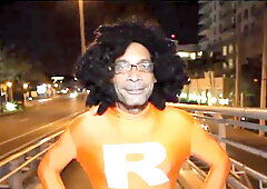 Seductive shemale enjoys a wild Halloween fuck fest