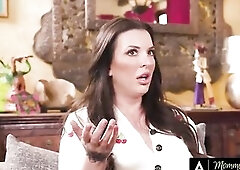 MAMA'S MALE - Favourable Teen Gets Reverse Team-fucked By Five Slutty MILFs With Large Titties