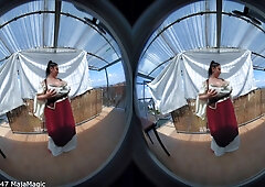 Maid Alice Shows Her Deep Cleavage - Huge Tits BBW Solo