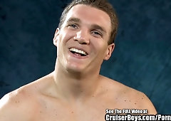 Dumb Jock Wolf Wanks Off His Monstrous Pink Cigar